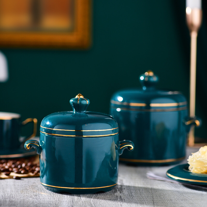 Ceramic Stew Pot High-Grade Tureen Stewing out of Water Steamer Bird's Nest Gift Daily Necessit