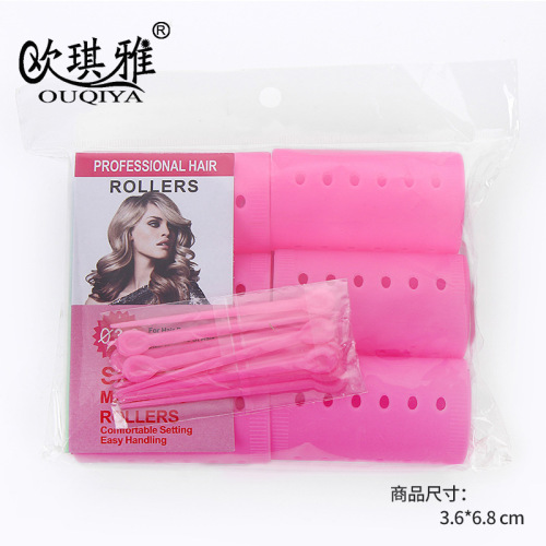 factory direct plastic hair curler double-layer hair curler hair curler artifact light hair curler 3.6（6 pcs）
