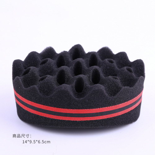 Foreign Trade Supply Black curling Tools Barber Shop Sponge Hair Curler Long-Lasting Hair-Free Factory Direct Sales