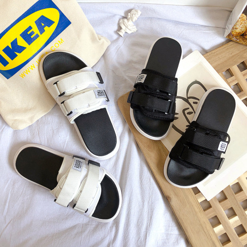 New Men‘s Slippers Men‘s Korean Fashion Personality Beach Shoes Men‘s Casual Non-Slip Sandals
