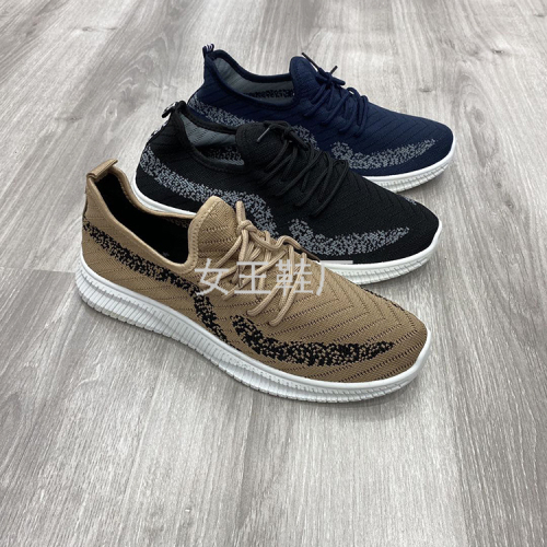 men casual shoes men‘s shoes custom wholesale casual shoes autumn fashion flying woven mesh surface sneakers