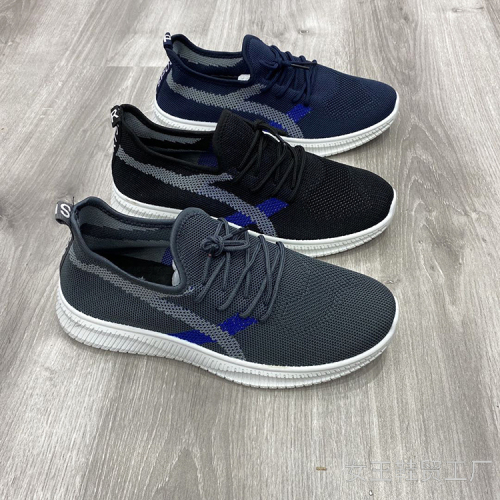 Men‘s Sport Shoes Wholesale Men‘s Sneakers Single-Sided Flying Woven Mesh Breathable Casual Men‘s Shoes 2020