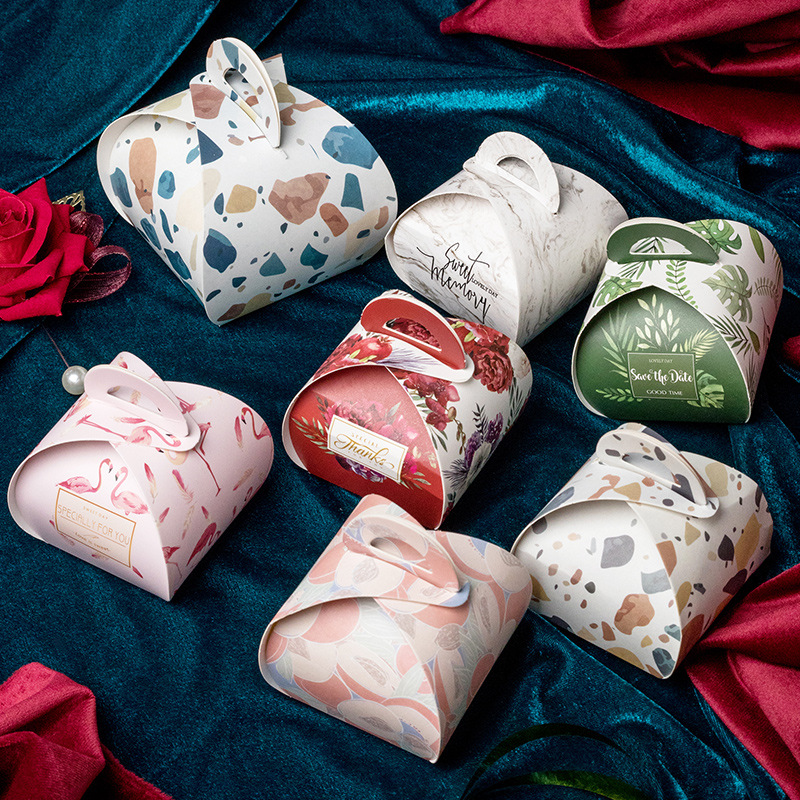 Wedding Creative Candy Packaging Paper Box European Wedding Gift Ingot Candy Box Wedding Supplies Co