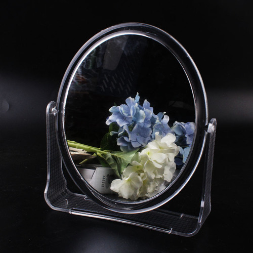 hot-selling transparent color desktop double-sided dressing mirror square cosmetic mirror large small dressing table mirror