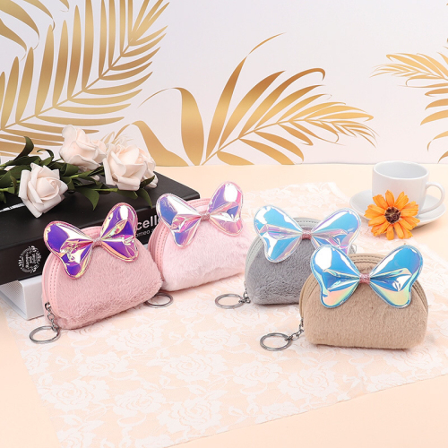 New Furry Bow Coin Purse 