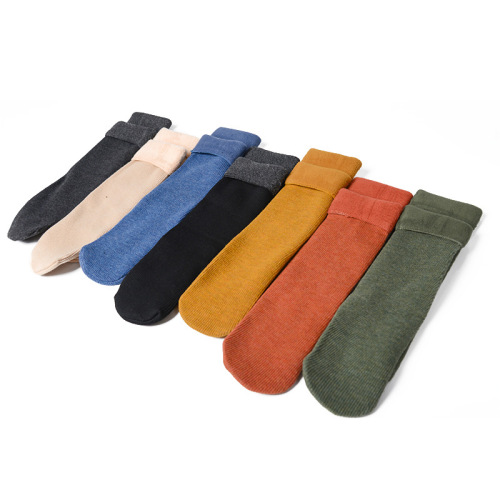 yanjie autumn and winter cashmere snow socks cotton thickened cotton breathable sports casual adult socks wholesale walking volume
