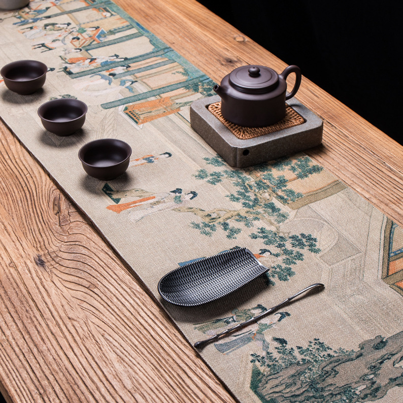 Crafts Tea Table Tea Mat Cloth Kung Fu Tea Set Tea Table Tea Table Runner Dry Tea Tray Insulation Ze