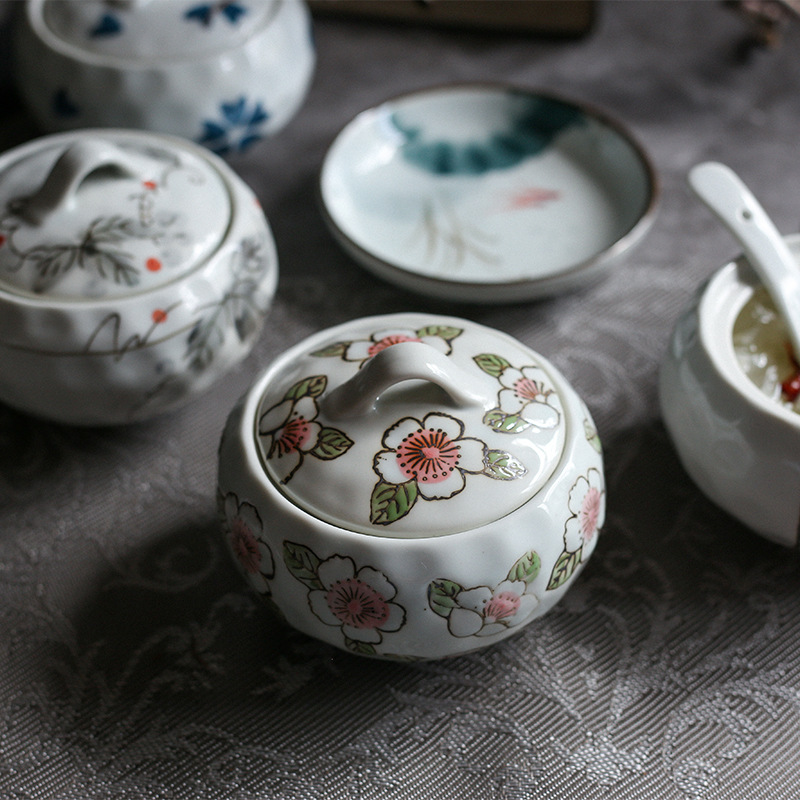 Muyu Hanshui Ballad Series JapaneseStyle High Temperature Glazed Ceramic Household Tableware Ball Ta