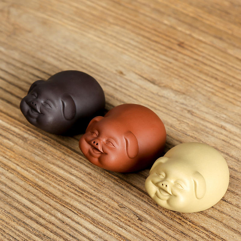Mini Pig Tea Ornaments Boutique Can Raise Creative Ceramic Tea Set Tea Pang Tea Set Accessories Tea 