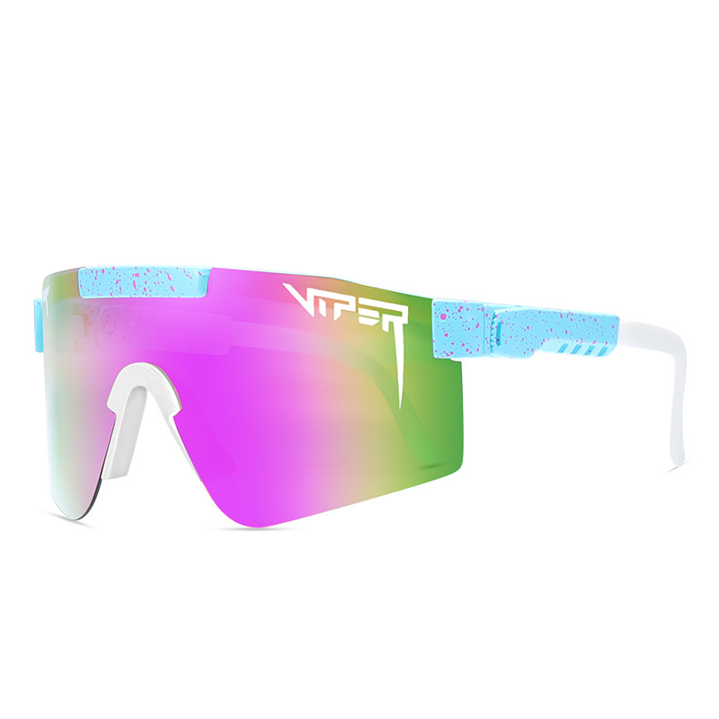 Pit Viper Large Frame Sports Windproof Glasses for Riding Fashion Colorful Cool Polarized Sunglasses