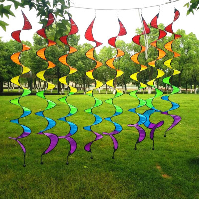 Spring Colorful Lycra Decoration Windmill Festival Layout Park Hanging Ornament Pendant Factory Direct Sales Quantity Discounts