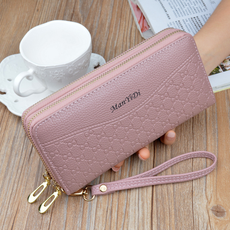 New Style Women's Wallet Long Large Capacity Double Zipper Hand Wallet Women's Double Clut