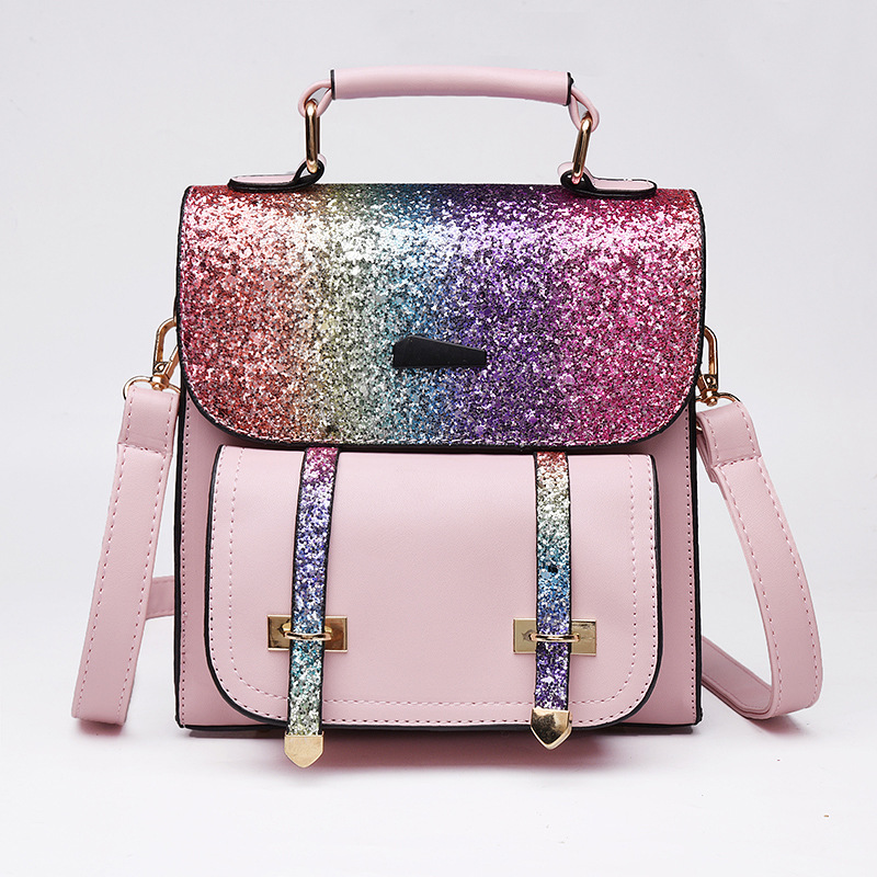 Backpack Female 2019 New Fashion Student's Backpack Korean Sequined Travel Bag Fashion Bags Sin