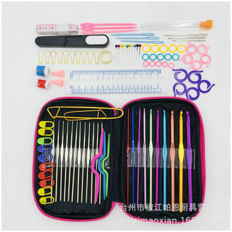 Embroidery Woven Crochet Needle Leather Cover Crochet Color ...