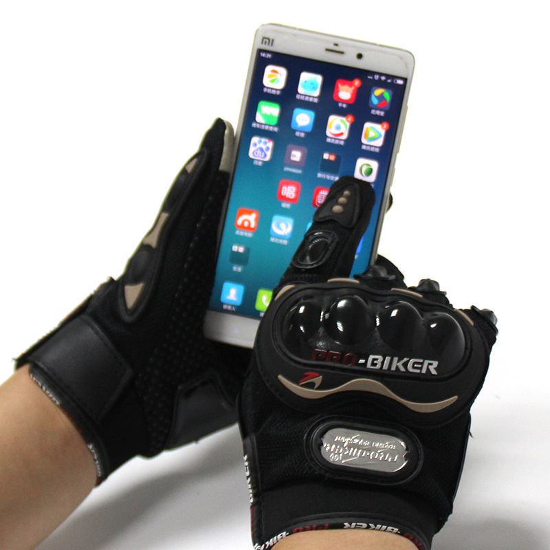 Motorcycle Touch-Screen Gloves Drop-Resistant Cross-Country Anti-Slip Full Finger Spring Summer and 