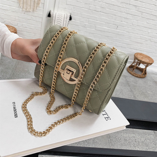 Small Square Bag Crossbody Bag Versatile Ins Western Texture Chain Bag Internet Celebrity Small Bag