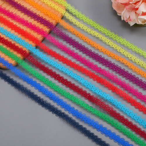 Various Colors Manufacturers Customize 4cm Non-Elastic Lace Hollow Clothing Accessory Laces DIY Sample Customization