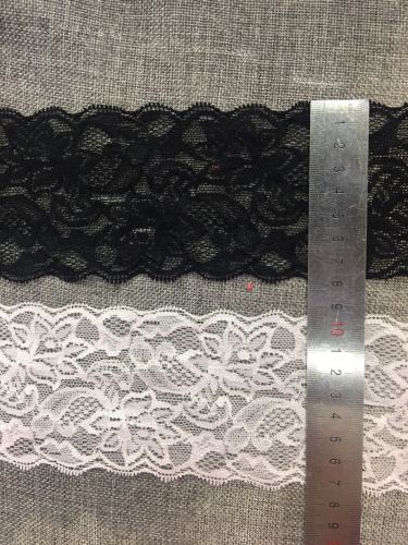 New Products in Stock Soft Nylon Spandex Lace 8cm Warp Knitting Elastic Lace Underwear Lace Clothing Accessories Wholesale