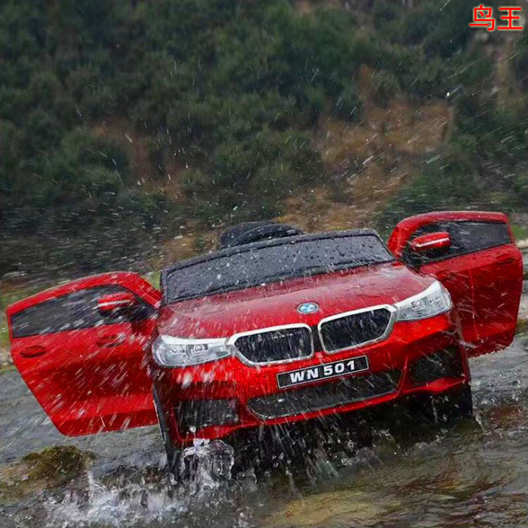 New Children's Electric Car Car Swing Double Drive Baby Battery Kids Bike Remote Control Car Ca