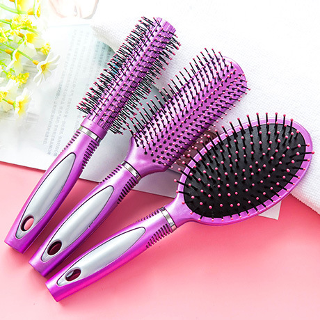 9511 airbag massage comb curly hair comb rolling comb blowing straight hair bangs pear flower professional barber shop modeling cylinder comb