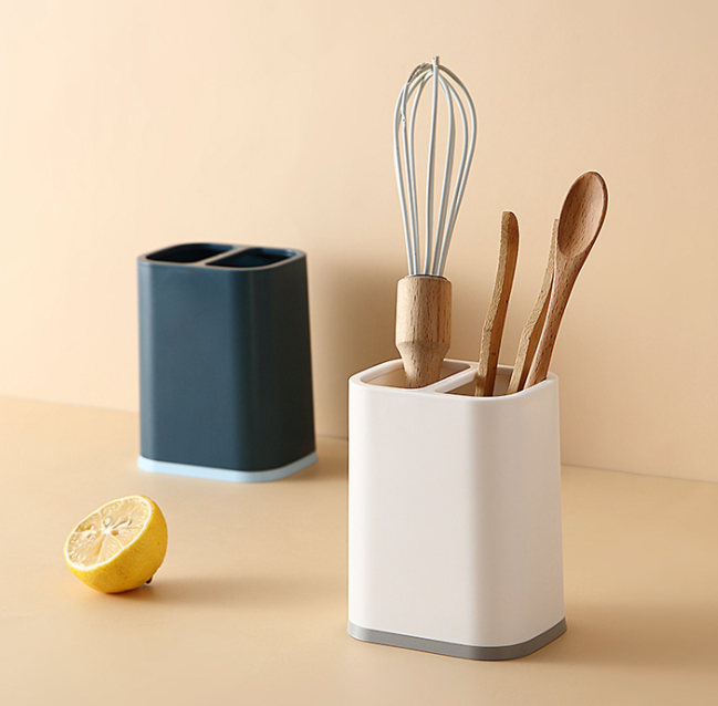 环保pp多功能筷子笼 筷子沥水收纳筒厨房用品收纳盒工厂批发_幸福日