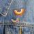 European and American New Creative Rainbow Bridge Rainbow Set Drop Oil Brooch Metal Pin Denim Bag Ornament Brooch