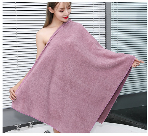 bath towel factory direct warp knitted pineapple pattern thickened absorbent wearable bath towel soft tube top bath towel