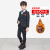 for Autumn and Winter Boys' Suit Student Catwalk Show Small Suit Brushed Birthday Wedding Dresses of Bride Fellow Kids