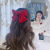 Red Big Bow Hair Clip Female Korean JK Girl's Bow Hairpin Back Head Spring Clip Lolita Hair Accessories