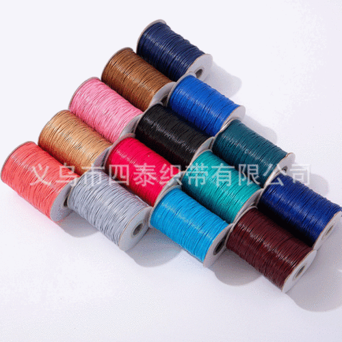 korean wax thread diy handmade material braided rope thread 1.0mm bracelet necklace self-woven rope round wax thread accessories rope