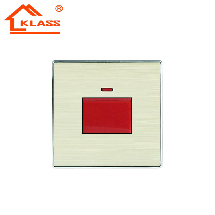 British Factory Wholesale Export Export 86 Type Colorful Aluminum Brushed Wall 32A Water Heater Larg