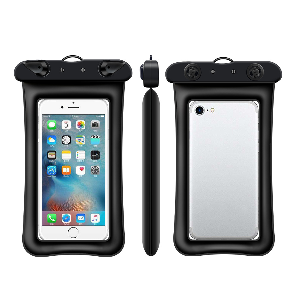 Floating Inflatable Air Bag Waterproof Cellphone Bag Touch Screen Swimming Transparent Waterproof Ph
