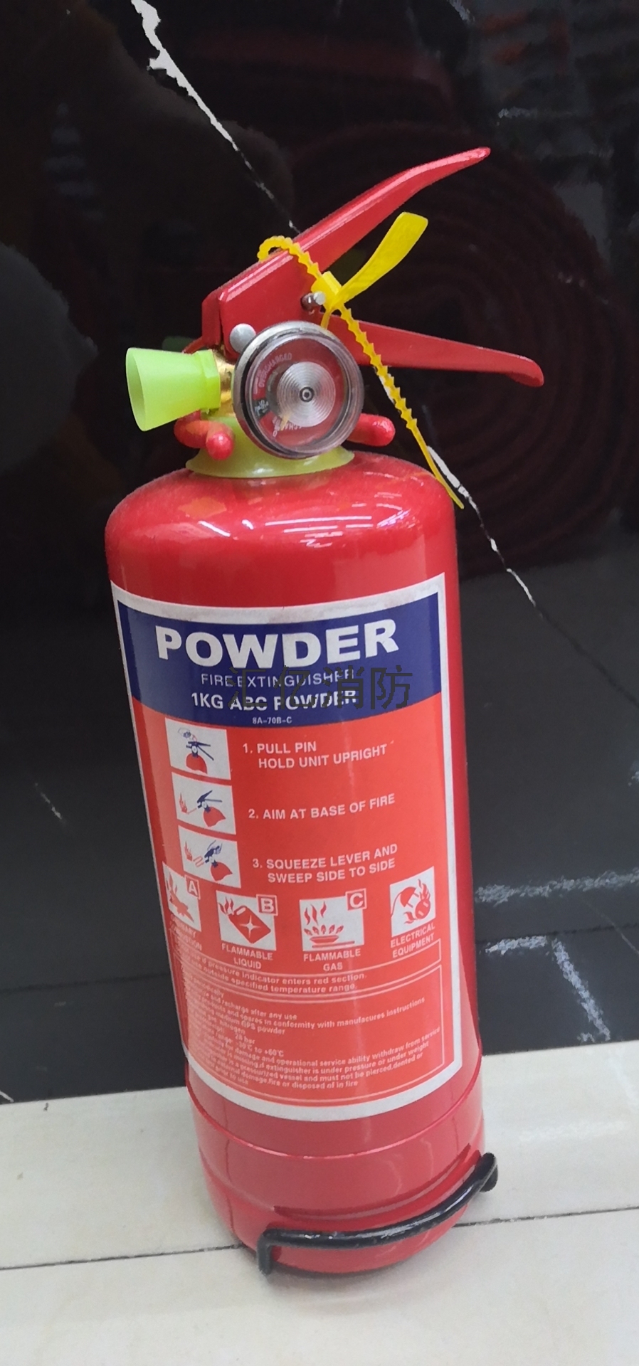 粉末灭火器磷酸铵盐干粉灭火器车载灭火器 1kg