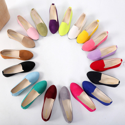 Shoes Flat Shoes New Candy Color Work Shoes Women's Pregnant Shoes Foreign Trade 43 Large Size Women's Shoes Explosion