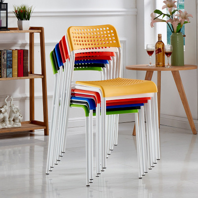 Factory Direct Supply Home Office Plastic Stool Hotel Restaurant Plastic Chair Armchair Desk Chair Computer Chair