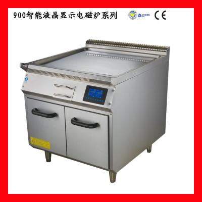 Vertical Stainless Steel Electromagnetic Combined Cooking Stove Series Commercial Electromagnetic Griddle with Cabinet Western Food Hotel Kitchen Equipment