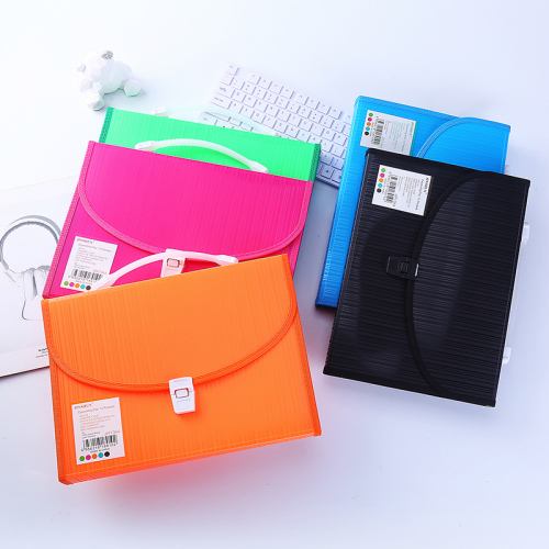 13-layer straight stripe portable organ bag multi-layer folder classification high-end data book for student materials test paper