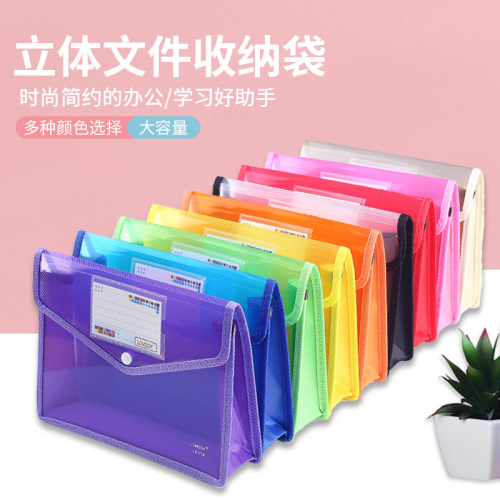 Office Document Bag Student Only Protection Documents High School Student Examination Paper Buggy Bag Widened and Thick Transparent Stationery