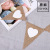 Factory Direct Sales European and American Wedding Decoration Hanging Flag Wedding Shooting Decoration Lovely Triangle Hanging Flag 13 Pieces/strip