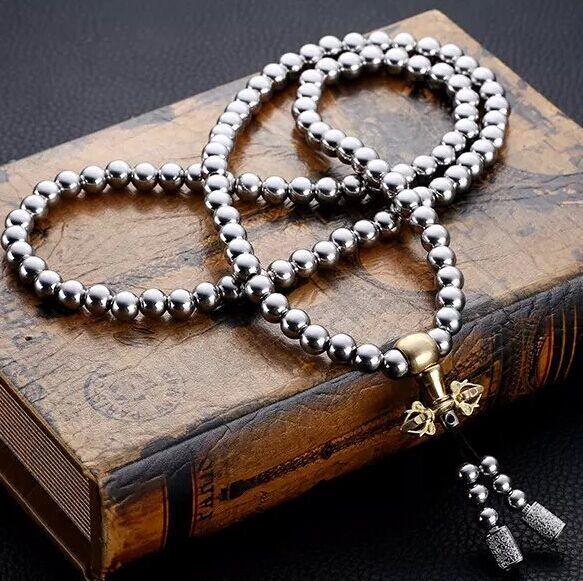 Buddha Beads Necklace Titanium Steel Car Accessories Car Accessories Car Accessories SelfDefense Bra