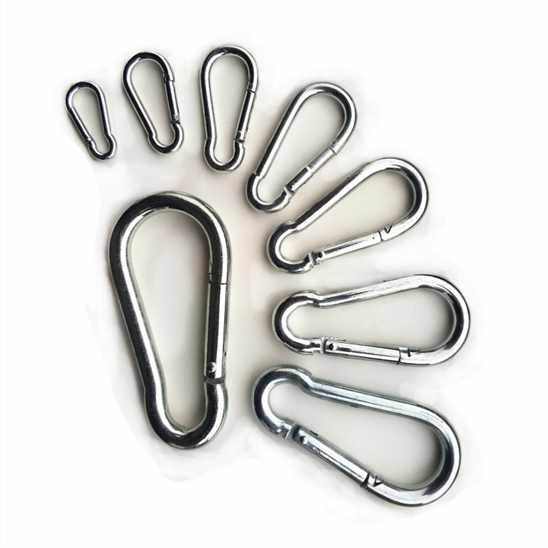 50-140mm不锈钢304锁扣大号卡扣绳扣保险扣安全扣螺母弹簧扣承重