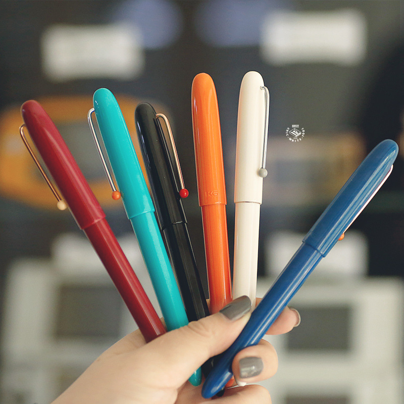 kaco锐途钢笔复古学生书写练字可换墨囊暗尖速写钢笔墨水笔