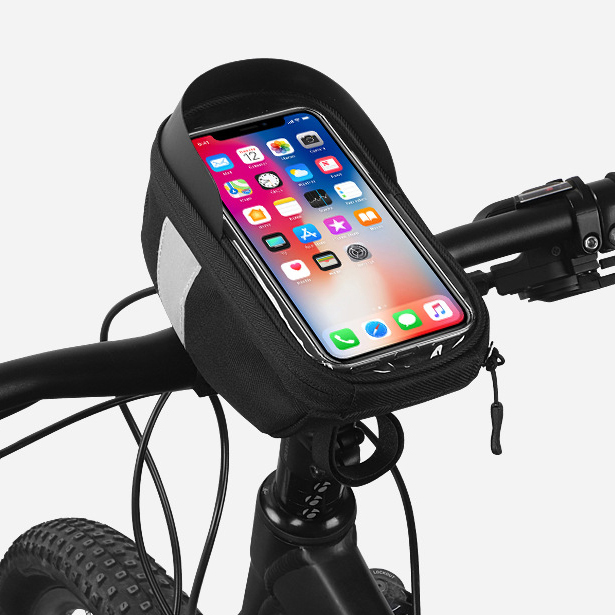 112003 Mountain Bike Touch Screen Bag Bicycle Phone Bag Upper Tube Bag Front Beam Bag Riding Beam Fr