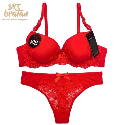 genuine soft steel ring lace edge gathered with steel ring red in summer and autumn traditional wireless thin mold cup bra