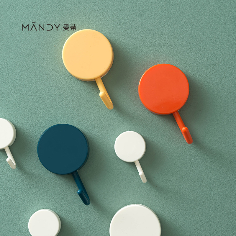 Creative Contrast Color Kitchen Strong Traceless Hook Bathro...