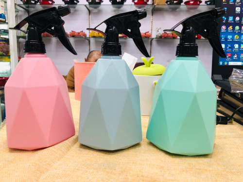 Candy Color Rhombus Household Manual Watering Small Spray Bottle Gardening Hand Pressure Sprinkling Can Indoor Watering Can Factory Straight