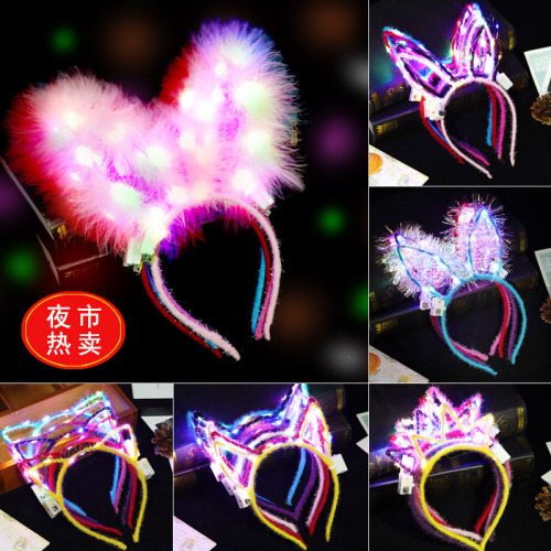 light-emitting toys stall night market children‘s light-emitting toys yiwu internet celebrity children‘s small toys come to the stall together
