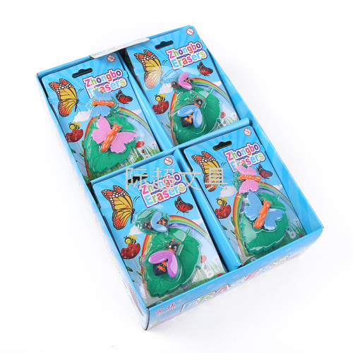 online celebrity student stationery creative leaves butterfly eraser set children‘s learning stationery cute stationery wholesale
