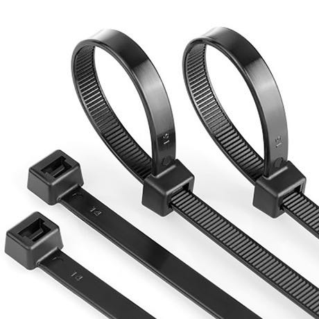 Cable Zipper Tie Heavy Self-Locking Nylon Cable Tie, Suitable for Cable, 100 Pack 12 Inch Black