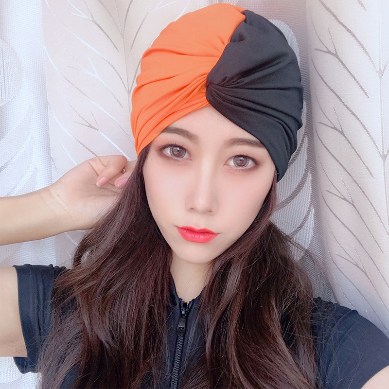 2020 New Unisex Fashion Comfortable Cloth Swim Cap Adult plus Size Not-Too-Tight Long Hair Color Mat